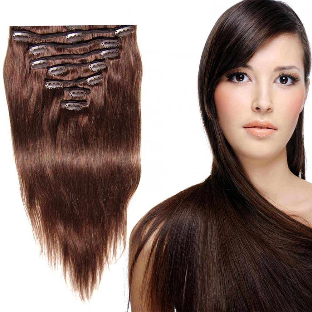 Idolra Best Clip In 100 Virgin Human Hair Extensions Top Brands 100G/Bag